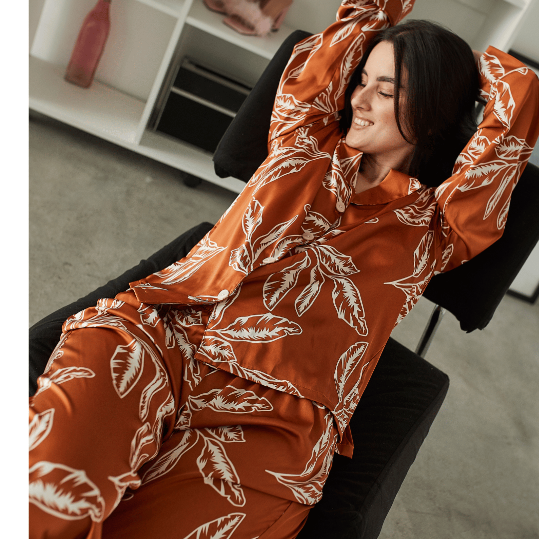 Flores Naranjas de seda