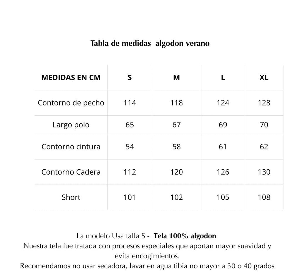 Pijama algodon Rosse